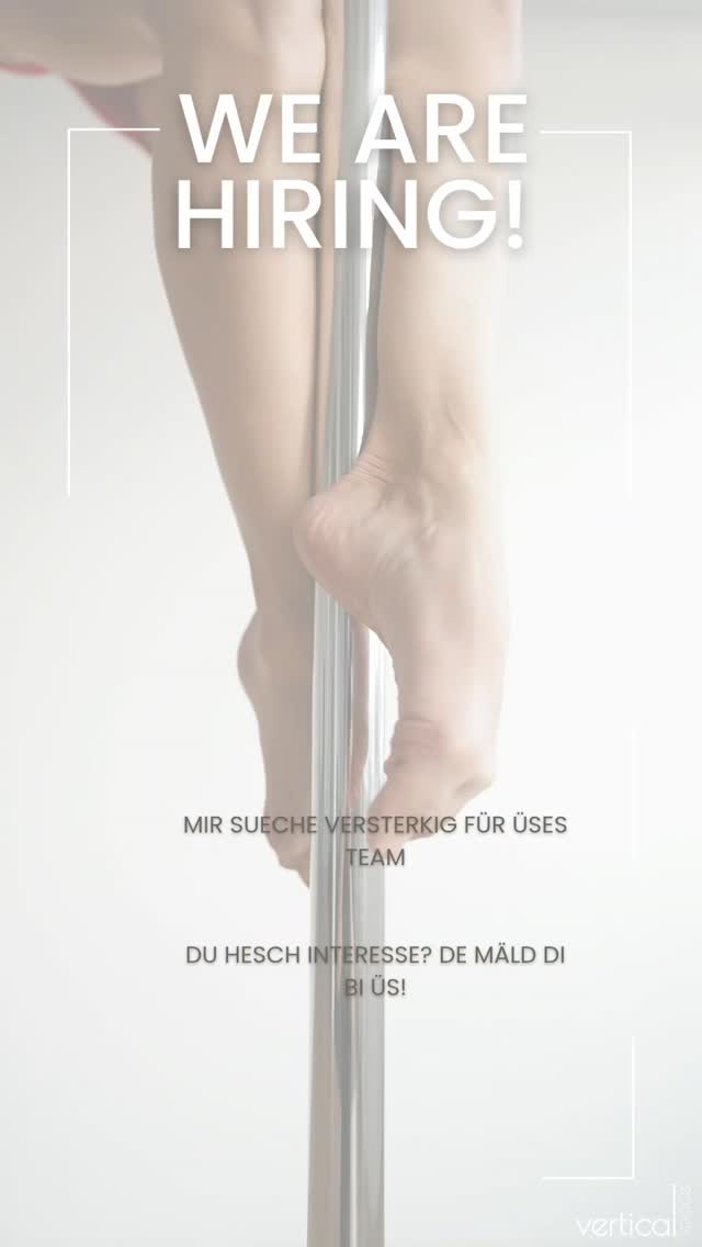 Mir sueche versterkig!
Du wettisch dis wüsse u dini passion witergäh? De Mäld di bi üs.
Entweder als fixi Trainerin oder als Ushilf fr üsi aktuelle Stunde.
Oder du hesch e usbildig ire andere sportart wo zu üsem studio würd passe? Schick üs dini bewärbig u mir lueges gern aa.
Bewerbig a info@verticalspace.ch
#werehiring #teachers #sportsnow #sports
