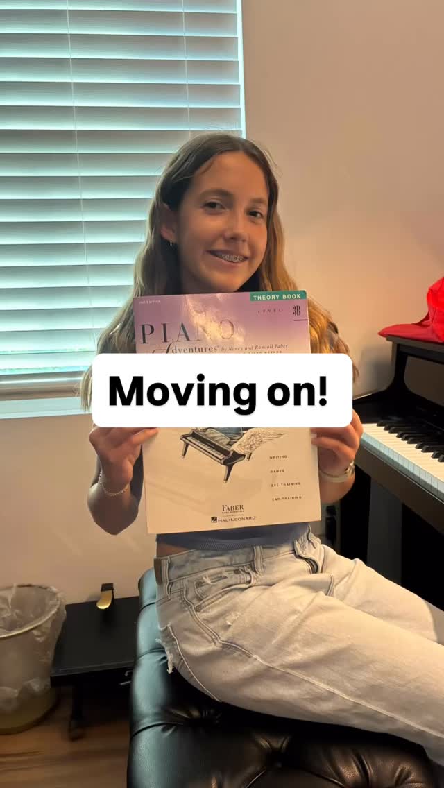Proud of Annelise for finishing 3A. We use Faber to cover the basics and use it more as OYO work. It gives her lots of material to sightread while we work on harder pieces.
#Unconventional #summerlessons #pianolessons #violinlessons #yeahthatgreenville