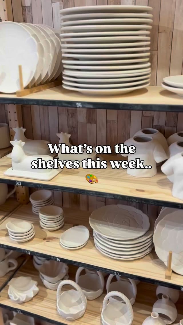 What’s on the shelves this week?.. 🎨
We’ve got so much to paint, choosing is often the hardest part!! Here’s some of our fave picks this week, see anything you like? 👀
We’ve got cow butter dishes, flower baskets, some lovely new mug shapes, and the last of our Easter pots 🐰
Please remember that lots of our stock is limited in numbers, as we’re always changing items to give you something fresh to paint weekly! If you see something you LOVE, get in touch and we can reserve it for you with a payment link ✨
Open EVERY DAY this week - book your space online!
#potterypainting #tiverton #devon #whatsondevon #rainydayactivities