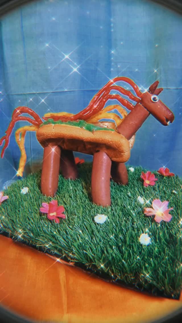 Horsedog is the medicine we need and the hero of our times. 🌭🐴✨💖🥲
.
.
.
.
#hotdog #funnyart #funnyhorse #neurodivergentartist #weirdcoreart