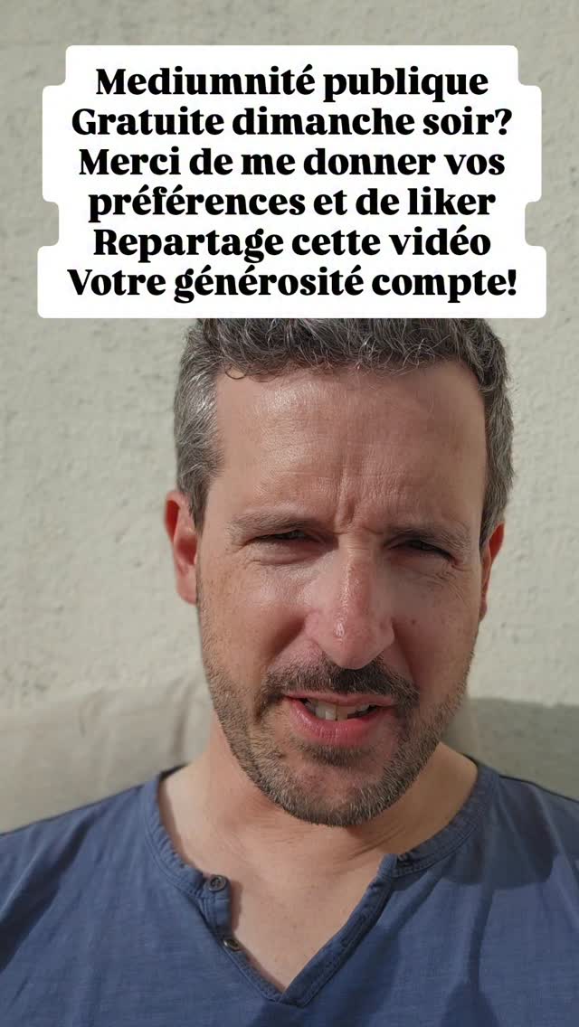 J'ai des centaines de personnes sur mes directs et si chacun de vous accueille la générosité en mettant un coeur sur mes vidéos, c'est un moyen de saluer mon éffort 🤗
Azra & Energies est une école mais on montre l'exemple, on offre aussi une partie de notre temps 😉
#mediumnitépublique
#avenir
#défunts
#azra_energies