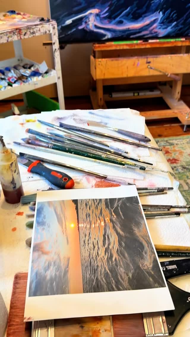 Good progress today on this 48x48 lake sunset painting.
Kerry Walford. |. Canadian Landscape Painter. | Impressionism. | Haldimand County
#canadianart #landscape #artist #nature #calm