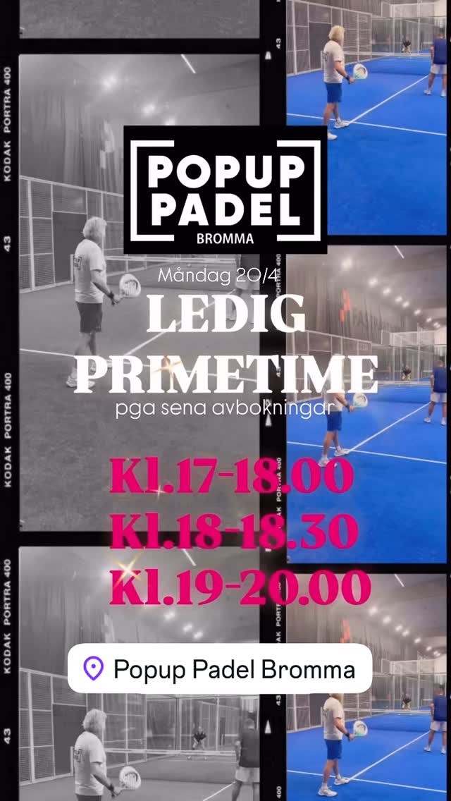 Lediga tider ikväll - in och boka ☀️