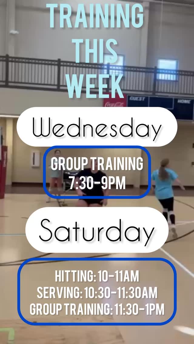 ✨TRAINING THIS WEEK! ✨
April and May are busy, but tryouts are right around the corner!
Touch up on your skills with us.
This Saturday both Coach Marko and Amanda will be in the gym coaching together!
✨Group Training: the focus is on serve and pass, but we also add in other skills based on the athletes that we have signed up for that day
✨ Skills Clinics (Serving and Hitting):
We devote a whole hour to breaking down proper technique, giving lots of feedback, and getting a ton of reps!
Come get high quality reps in a small group setting.
All sessions are athletes 14+
Intermediate and Advanced skill levels only.
Sign up for all sessions on our website at volleystarvba.com
⭐️ Thank you @braelynottolini_volleyball @gray.goldenberg4 and #sophoademuth for starring in this reel! ⭐️