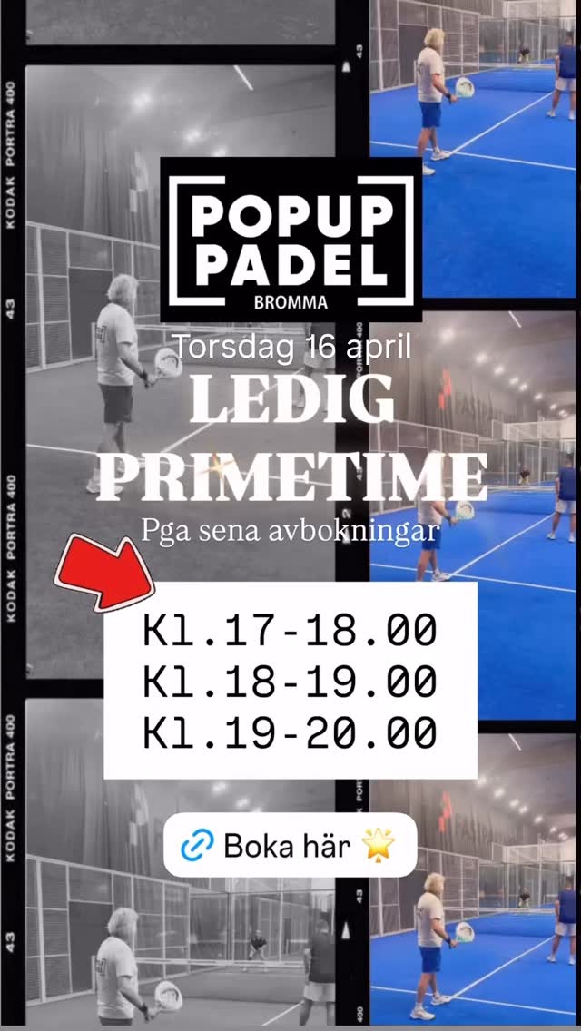 Padelsugen? Vi har lediga tider 🤩