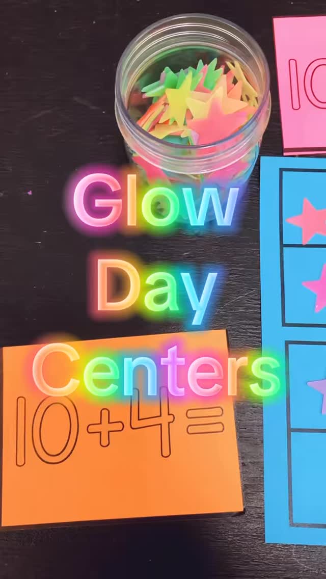 Transform your classroom for GLOW DAY with these simple Glow Day Centers. These Glow Day Activities are designed specifically for young learners, this engaging educational resource is packed with fun, glow-in-the-dark activities that make reviewing essential kindergarten skills a magical experience.
All centers can be copied onto astrobright neon paper. They can be used year after year.
Students will review CVC words, counting, number bonds, adding, subtracting, sight words, shapes and teen numbers.
Glow day is one of my favorite days of the school year with my kindergarten students as a kindergarten teacher. It is such a fun way to celebrate and review all of the phonics skills and math skills we have learned throughout the school year. These glow centers are easy prep.
It is a great way to end our kindergarten school year. Your students will love it.
🌟🌟Comment “glow” to be sent the 🔗
#kindergartenteacher #kindergartenactivities #glowday