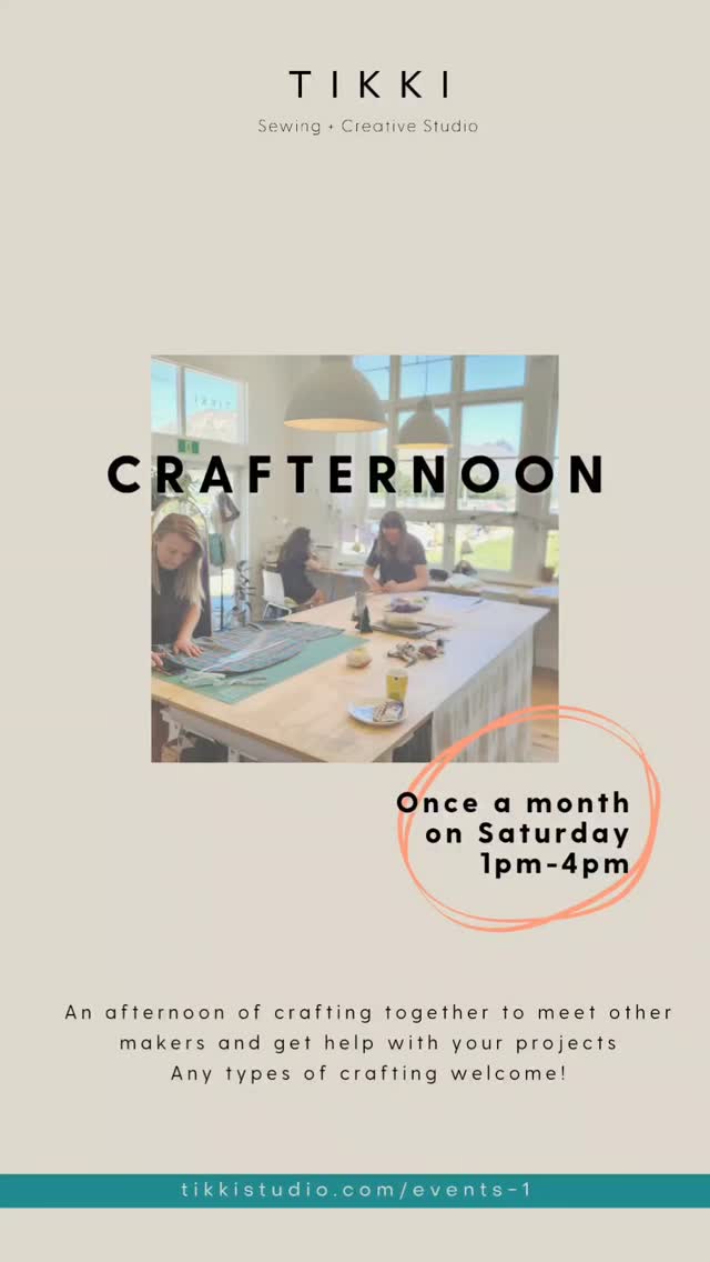 We have Crafternoon every month on the second or the thord Saturday of the month, so yeah, come join us at the next one!
