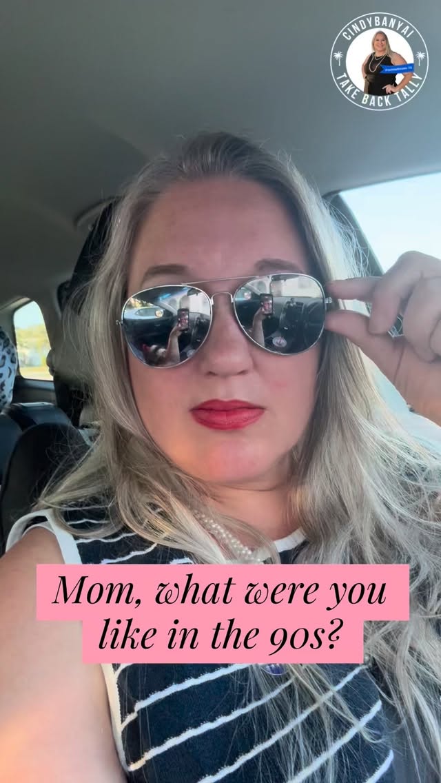 Here’s my version of the 90s trend from kid to politico in one decade! #90s #90sthrowback #florida #politics