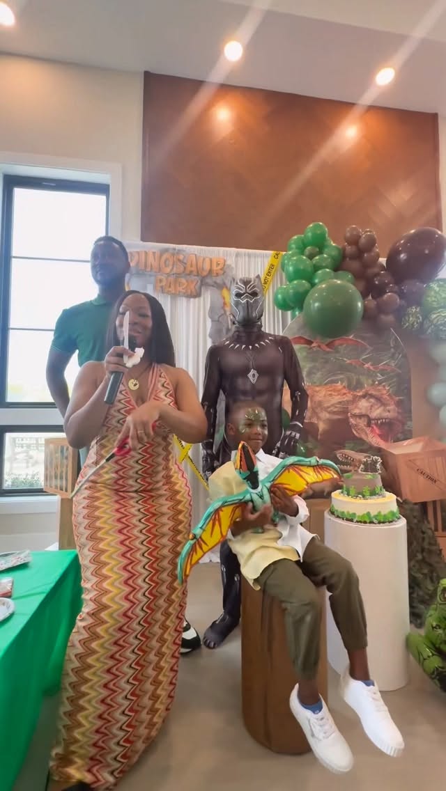 Mustapha turned FIVE and celebrated alongside his favorite superhero, Black Panther!🖤✨👑
The day was full of fun, love and energy, from face painting, balloon twisting, games, followed by the moment the kiddos were waiting for… Black Panther’s appearance!🐾💥
Mustapha, you carried your moment so well, confident, joyful, and surrounded by so much love.✨
To mommy and daddy, thank you for trusting us to be part of such a meaningful milestone!🤍✨
Mustapha, as you step into year five, stay brave, stay kind, and always walk with purpose… just like King T’Challa would want you to. Wakanda forever!🖤👑
#blackpanther
#kidseventplanner
#kidspartyplanner
#kidspartyideas
#kidsentertainment