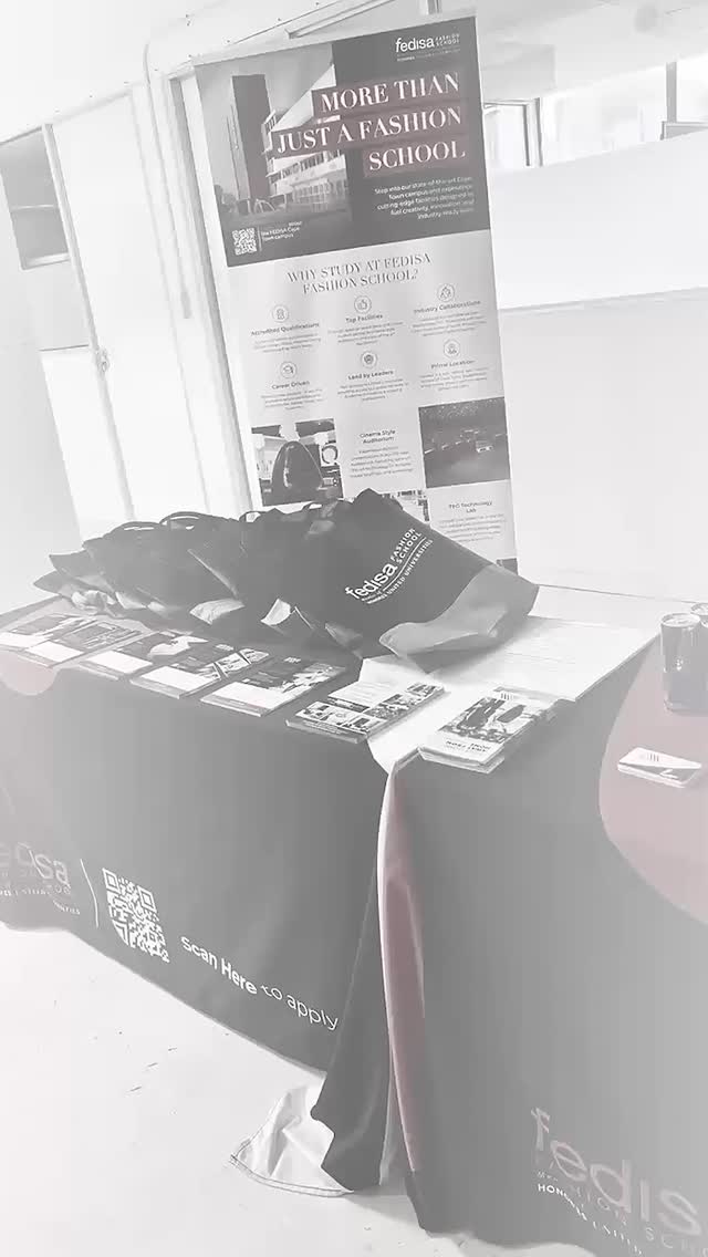 Open Day snapshot 🔥
If you couldn’t make it to our Open Day last Saturday, stay tuned to our social media over the next few weeks for more information about our upcoming Open Days.
Ready to take the next step?
Applications for 2027 are open. Start your journey at FEDISA and become part of a new generation of fashion professionals.
Go to www.fedisa.co.za to apply online today.
FEDISA Fashion Professionals, Made of More