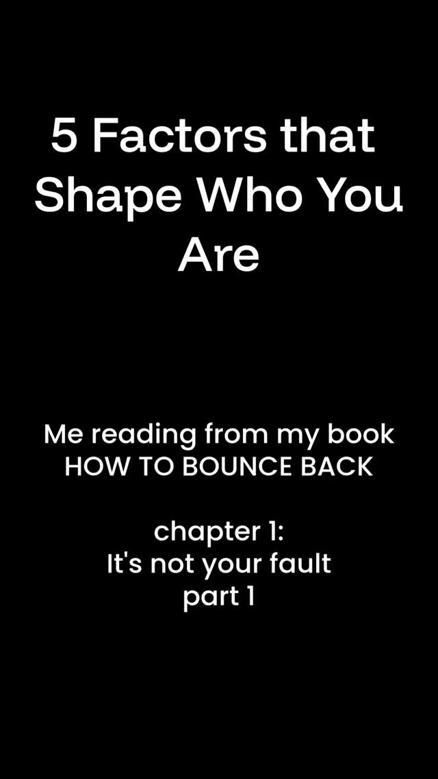 5 factors that make you, you:
1. your nervous system
2. Genetics and epigehetics
3. Generational trauma
4. Adverse childhood experiences
5. Your lived environment
#strugglestostrengths
#science #Neuroscience #traumahealing