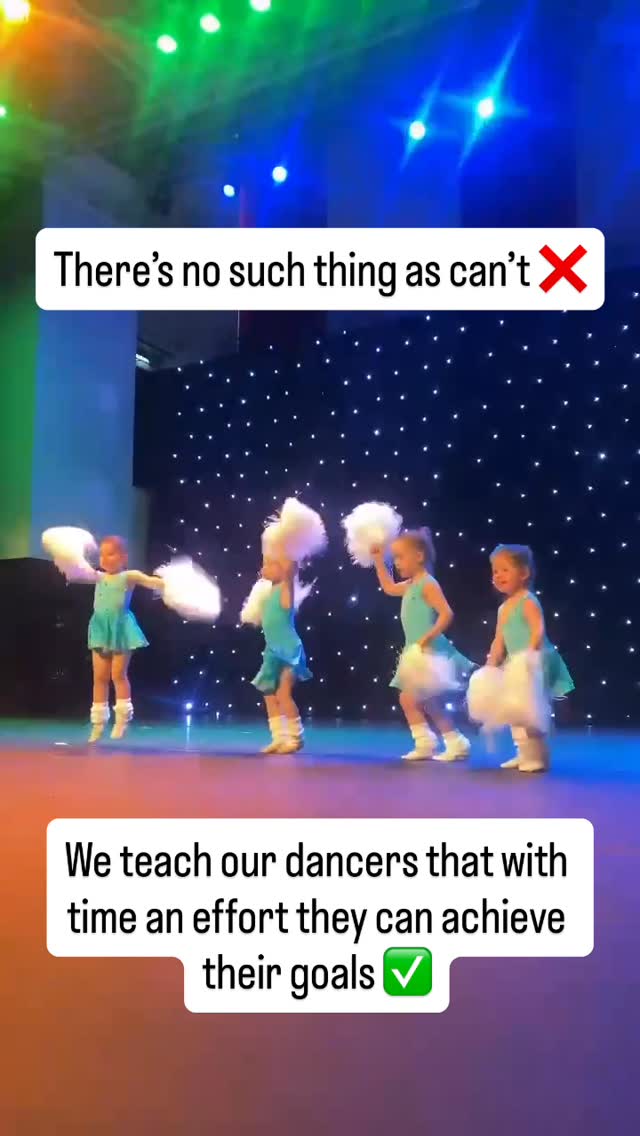 At Gillian Easdale, we never tell our dancers that they can’t ❌ complete a move or a routine because, with effort and time ⏰, they can do anything!
Most of our dancers 👯♂️ have goals that they have set themselves, whether it’s getting their splits or touching their feet to the floor in sleeping frog 🐸, we know that they can do it 🎉