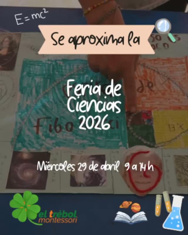 🍀¡𝗖𝗲𝗹𝗲𝗯𝗿𝗲𝗺𝗼𝘀 𝗷𝘂𝗻𝘁𝗼𝘀 𝗲𝗹 𝗮𝘀𝗼𝗺𝗯𝗿𝗼 𝘆 𝗲𝗹 𝗱𝗲𝘀𝗰𝘂𝗯𝗿𝗶𝗺𝗶𝗲𝗻𝘁𝗼 𝗲𝗻 𝗻𝘂𝗲𝘀𝘁𝗿𝗮 𝗙𝗲𝗿𝗶𝗮 𝗱𝗲 𝗖𝗶𝗲𝗻𝗰𝗶𝗮𝘀!
Queridas familias y comunidad de El Trébol Montessori, En nuestros ambientes, la ciencia no es simplemente memorizar datos; es la llave maestra para comprender el maravilloso mundo que habitamos. Cuando las niñas y niños observan, tocan, formulan preguntas y experimentan con sus propias manos, desarrollan una conexión profunda con la naturaleza y el universo.
A través del descubrimiento científico, comprenden cómo todas las cosas están interconectadas. Creemos firmemente que esta comprensión es una semilla fundamental para la Educación para la Paz, ya que el respeto, la empatía y el cuidado de nuestro entorno nacen del conocimiento y del asombro genuino por la vida.
Durante las últimas semanas, nuestros espacios se han llenado de hipótesis, creatividad y mucha curiosidad. Los estudiantes han estado trabajando con gran dedicación en proyectos increíbles, demostrando su capacidad de asombro y su amor por el aprendizaje independiente y guiado.
Nos llena de emoción extenderles una cálida invitación para que nos acompañen en nuestra Feria de Ciencias. Será un espacio de encuentro donde nuestros pequeños grandes investigadores compartirán sus hallazgos, sus procesos y la alegría de aprender.
Detalles del encuentro: 📆 𝗙𝗲𝗰𝗵𝗮: 𝗠𝗶é𝗿𝗰𝗼𝗹𝗲𝘀, 𝟮𝟵 𝗱𝗲 𝗮𝗯𝗿𝗶𝗹 𝗟𝘂𝗴𝗮𝗿: 𝗘𝗹 𝗧𝗿é𝗯𝗼𝗹 𝗠𝗼𝗻𝘁𝗲𝘀𝘀𝗼𝗿𝗶
Vengan a celebrar con nosotros el potencial ilimitado de la mente humana y a apoyar el trabajo que, con tanto esfuerzo y entusiasmo, han preparado nuestros estudiantes.
¡Los esperamos para compartir juntos esta hermosa jornada de ciencia, comunidad y vida! ✨