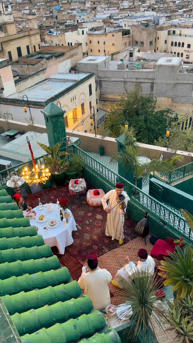 When the sun sets over the Medina of Fez, the magic begins at Palais de Fès ✨
A 1001 nights dinner, live music, and a view that simply cannot be matched.
An experience where every detail feels timeless.
For booking and more information, visit our website in bio.
#palaisdefes #morocco #morocco🇲🇦 #medinafez