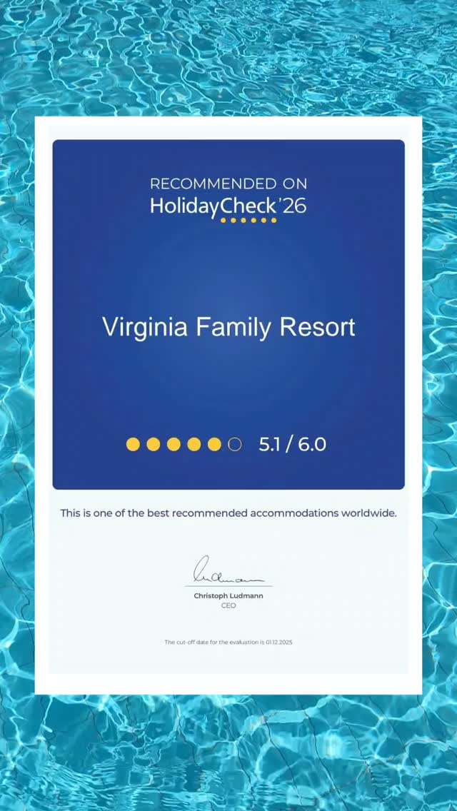 Starting the day with wonderful news — we are honored to receive the HolidayCheck Award! ✨
A heartfelt Thank You for your continuous support, valuable feedback, and trust in us throughout your holidays. ❤️ Your kind reviews and shared experiences inspire us every day.
We look forward to welcoming you again and creating even more unforgettable experiences together.
_________________
Book your #summer2026 escape ➡️
https://bit.ly/virginia_home
#rhodes #bestoftheday #award #holidaycheck
