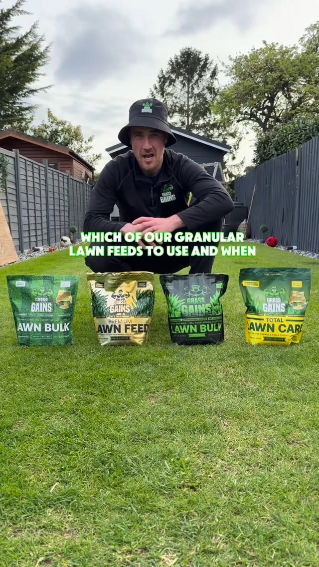 Let’s talk about our granular lawn feeds and which one is best depending on the lawn you have ⬇️
⚫️ Lawn Bulk Black Edition - our all year round feed which is perfect to help that seed germination or to use after you’ve just scarified. We suggest using this 3 to four times a year.
🏆 Premium Lawn Feed - this is a mix between our lawn bulk black edition and our gold urea coated prills giving a six month controlled. It’s the perfect summer feed and if applied now, can help feed your lawn until the autumn.
🌱 Lawn Bulk Moss Edition - this free is perfect if you have a mossy lawn and don’t want the moss to go black. It also feeds the existing grass so will help decompose the moss naturally, whilst feeding the healthy grass.
👍 Total Lawn Care - this is a 3-in-1 for someone who is new to lawn care. It promotes thick, healthy grass growth to naturally suppress weeds and moss while strengthening roots and improving overall turf resilience over time.
If you’re not sure which one is best to use for your lawn then drop us a message or question in the comments ⬇️
lawn care | lawn | garden | green grass | gardening