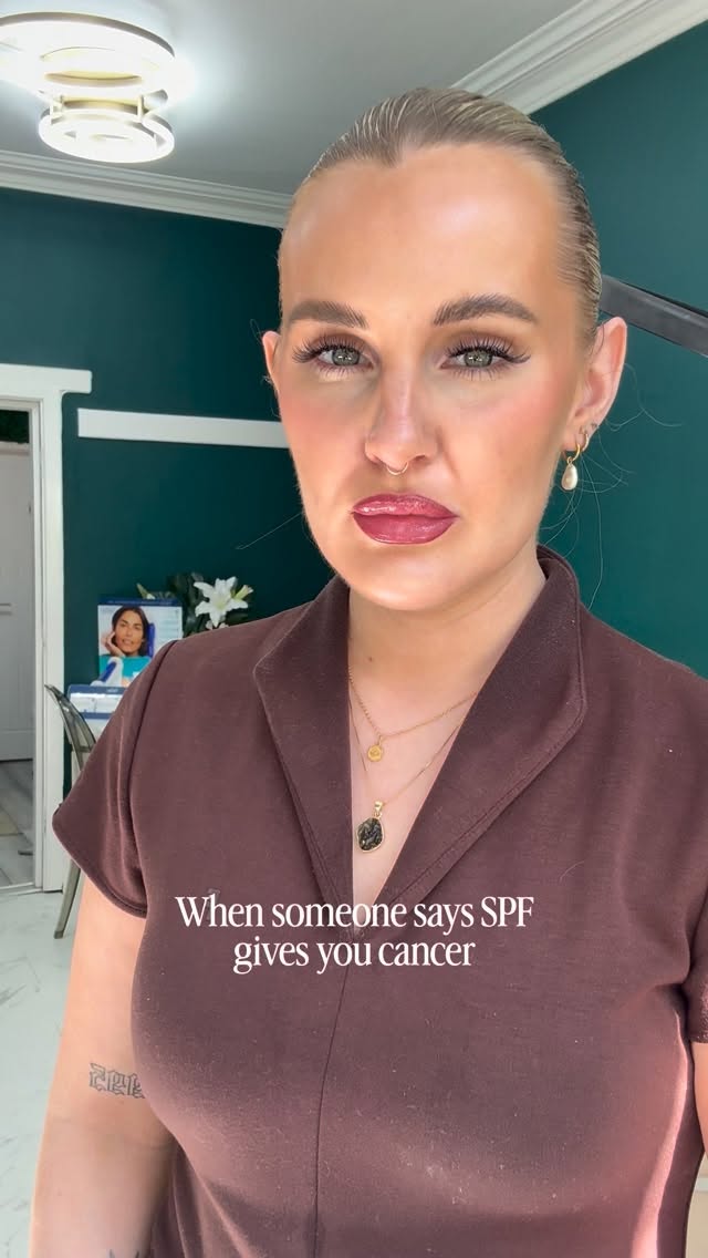 I can’t even keep a straight face when I hear this one 🙄
There is ZERO medical evidence that sunscreen causes cancer.
But there is overwhelming evidence that UV exposure does 👀
In fact…
- Daily SPF use can reduce your risk of melanoma (the deadliest skin cancer) by up to 50%
- And reduce squamous cell carcinoma by around 40% 
(And that’s ACTUAL evidence)
Let that sink in 🫢
So no, SPF isn’t the problem - Skipping it is!
And just to be really clear - around 90% of melanoma cases are linked to UV exposure ☀️ (whether that be from the sun or the dreaded sunbeds)
So when people say SPF is “dangerous”, what they’re actually doing is increasing their risk of the very thing they’re scared of 😅
SPF isn’t optional, I t’s basic skin health.
And I mean Every. Single. Day. Even in December 🥶
If you’re still confused about what SPF to use, or if you can’t find an SPF that doesn’t break you out - message me “SPF” and I’ll help you get it right 🧴☀️
Do you use SPF every day? 👀