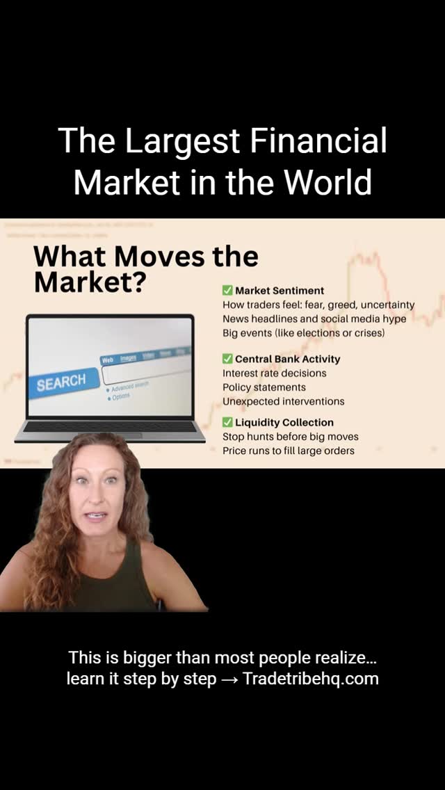 So what actually moves the market?
👉 Orders.
Big money places trades…
price moves to fill them.
That’s it.
Once you understand that,
you stop chasing price…
and start reading it.