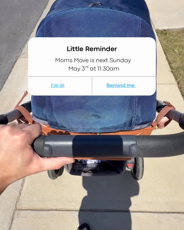 Mom’s Move is next Sunday May 3rd at 11:30am at Freedom Park.