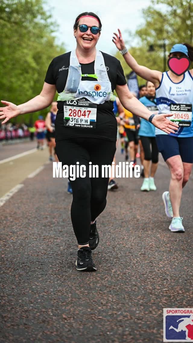 Two years ago I ran two marathons in two weeks.
I’d entered Brighton as a consolation after missing the London ballot. I was deep in training for it when Hospice UK emailed. They had drop-outs. Could I take a London charity place? London was two weeks after Brighton. Recovery is supposed to take months.
I said yes, immediately.
Ten years ago I’d never have dreamed of being able to enter a marathon. And here I was saying yes to two.
Training for one marathon had been a grind. The moment I said yes to a second, training transformed into an adventure. A quest. A mission. I was locked in.
I’d been quietly building courage and confidence in the background for ten years by taking small steps to transform my life, health and career.
I ran Brighton. I cried crossing the start line as I knew I was going to get this race done. Two weeks later I ran London. Oh, it was so hard, my knees were done. And it was hugely, gloriously joyful. An affirmation that life is for living.
In midlife sometimes things can feel really, really hard. This memory reminds me that we are so much more capable than we first think.
What might you say yes to this week?
Obviously I entered the ballot again.