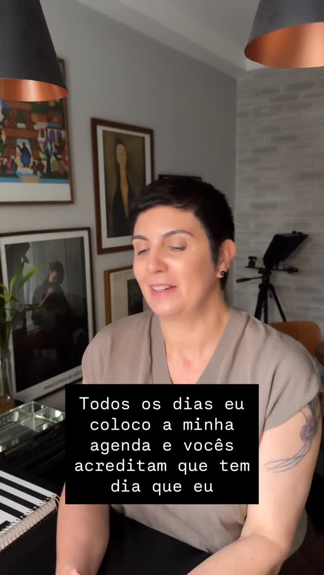 Por que eu coloco a agenda todo dia?
Você sabe a resposta?
