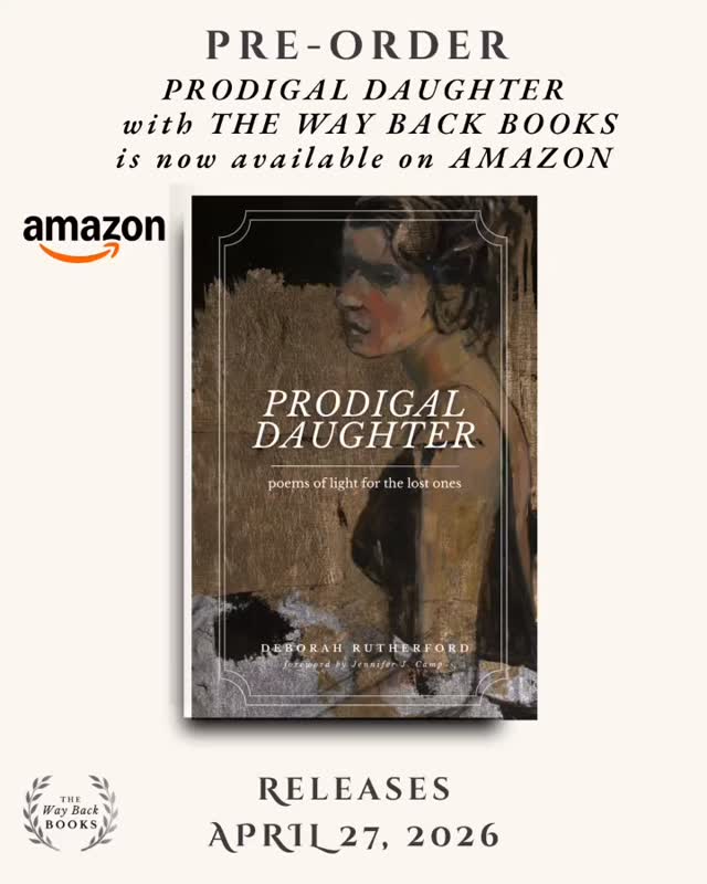 NEW RELEASE! 📖
Congratulations to my beautiful friend @deborahrutherfordwrites for her beautiful new book: Prodigal Daughter!
Order your copy here! https://amzn.to/4cHmtfy
#prodigaldaughter #poetry #newrelease