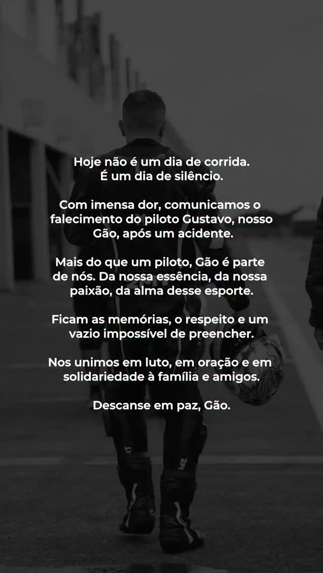Descanse em paz, Gão. 🙏😢