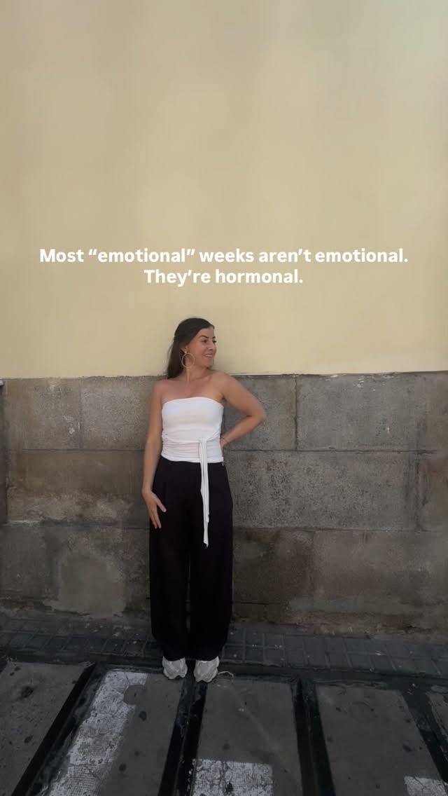After ovulation, your body doesn’t know you’re not pregnant. It assumes it might be protecting something tiny 🤰🤷♀️
So in your luteal phase, it becomes more attuned.
More aware. More alert to anything that feels off in your environment.
Then, right before your period, progesterone drops hard 📉
And progesterone is one of the hormones that helps you feel calm, steady, and grounded…
So when it drops, everything can feel louder.
Your body’s sensitivity system is turning up.
- That need for more space?
- That “why is this annoying me so much?” feeling?
- That sudden awareness of everything you’ve been ignoring?
It’s information 💡
You’re not “too much” that week.
You’re built that way on purpose.
Save this for your next PMS week, and send it to the friend who keeps calling herself dramatic before her period. She’s not!! It’s her body being smart
#hormonalhealth #pms #period #energy #burnout
