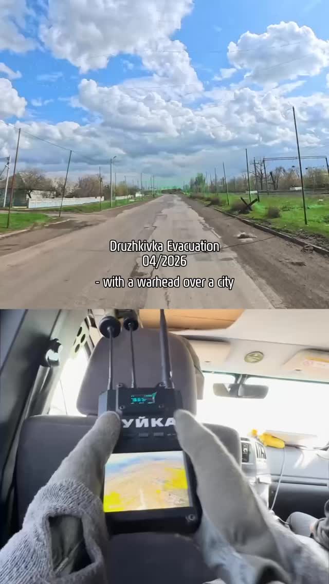 Recent Evacuation from Druzhkivka. The threat of drones transformed our work evacuating civilians from frontline areas significantly. That’s why you can see us analyzing the video feeds that are transmitted by nearby drones. When we arrive, everything needs to happen as fast as possible so our team and the evacuees get out safely.
Please consider helping us out through the donation link in our bio.
#Ukraine #Evacuations
