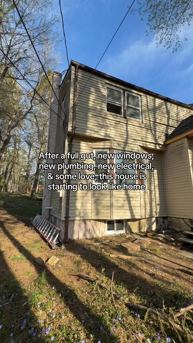 A home renovation is more than just changing from old to new. It’s a sign of progress, a reset, a chance to make a house a home #beforeandafter #homeimprovement #homeremodel #renovation
