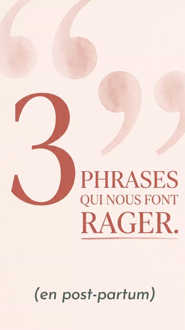 Spoiler : on les entend toutes. 🙃
Le post-partum, c'est déjà assez intense sans qu'on t'enfile les injonctions par-dessus.
Tu as le droit de ne pas « profiter ». D'être fatiguée. De pleurer dans ta douche. De ne pas trouver ça magique tous les jours. Les deux choses peuvent coexister : aimer son bébé, et vivre une période dure.
Laquelle tu as entendue toi ? (ou laquelle tu ne veux PLUS jamais entendre ?)
#postpartum #maternitéreelle #doulaparis #jeunemaman #doulacharlie