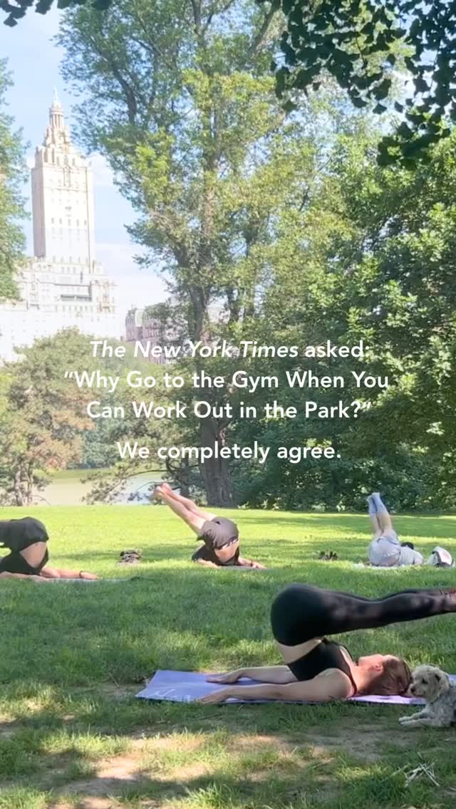 Yesterday, @NYTimes asked: Why Go to the Gym When You Can Workout in the Park?
Vitamin D. Better mood. Nervous system reset. The calming effect of nature’s fractal patterns. Movement that feels good in fresh air.
That’s exactly why we created Central Park Pilates.
Join us for class under the trees 🌿
Book at the link in bio.
#centralparkpilates #nycpilates #thingstodonyc #centralpark #pilatesnyc