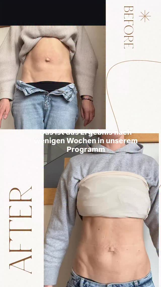 Das hier ist kein Zufall. Und auch kein „gutes Vorher-Nachher-Licht“. Das ist das Ergebnis davon,
endlich am richtigen Punkt anzusetzen.
Denn was viele nicht sehen:
Es geht nicht nur um Optik.
In ihrer Anamnese standen:
– Blähbauch
– Inkontinenz
– Organe tanzen unter der Bauchdecke
Und genau das hat sich verändert. Weil wir nicht einfach ein paar Übungen trainieren , Sondern verstehen, wie der Körper wirklich arbeitet. Wenn du dir genau das wünschst:
Du kannst noch bis Sonntag dabei sein. Am Montag starten wir in die erste Live Session (1 von vielen Goodies - findest du in der Story)
Regiere auf dieses Reel und bewirb dich auf einen der letzten Startplätze. 🚀❤️