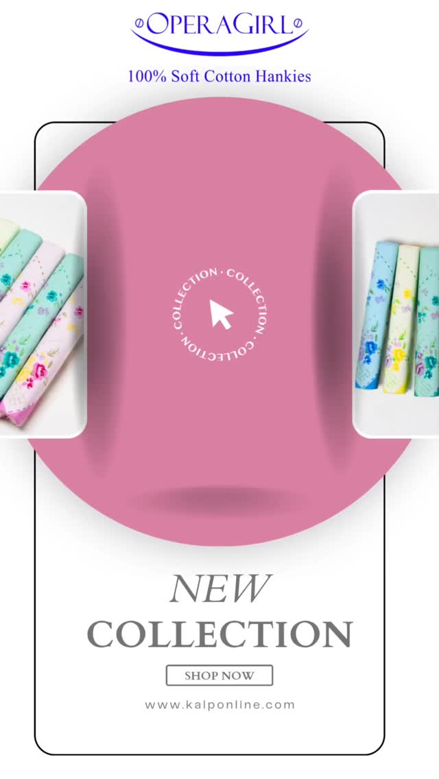 Featured under the "Operagirl" brand, offering floral prints and various styles.
(Self, Light, Medium, and Dark)
Softness meets style. 🌸 Discover the Operagirl collection—beautifully printed, 100% cotton handkerchiefs that are as gentle on your skin as they are on the eyes. Perfect for gifting or daily luxury.
#operagirl #handkerchiefs #purecotton #kalpclothing #paras