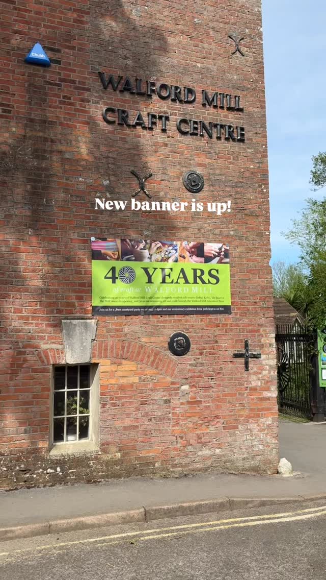 Have you spotted our new banner and flags? That’s right, I know we don’t look it but it’s out 40th birthday this year here at Walford Mill Crafts!
We’re planning a courtyard party, more on that later but save the date of 1st August 12-6pm.
In the meantime it’s the final few days having @stephen_yates_artist (and best boy Jack) with us in the main gallery. He’s had a great exhibition so it’s well worth catching him while he’s still here.
As ever the rest of the mill and gatehouse are looking gorgeous and full to the brim with wonderful goodies by our resident makers. Browse and buy direct from them and watch creativity in action in their open studios.
Another date for your diaries - it’s coming up to second Saturday of the month which means it’s time for our courtyard market once more - pop along on Saturday 9th May (hopefully it’s sunny! ☀️)
Always free entry, dogs welcome and we are wheelchair accessible with a lift to the mezzanine studio and pop up space and gallery.
While you’re here treat yourself to lunch at @littlepickleatthemill or better still a delicious cake! Loads of gluten free options too.
Opening hours:
Wednesday to Saturday 10am-5pm
Sunday 11am-4pm
(Closed to the public Monday and Tuesdays)
#walfordmillcrafts #wimborne #littlepickleatthemill