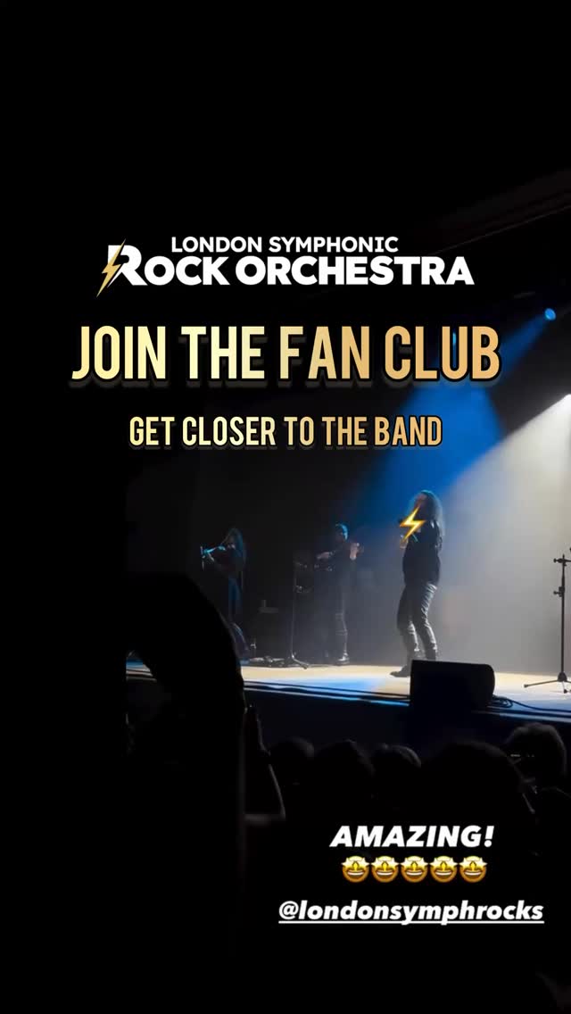 Join the Fan Club. Get closer to the band.
2027 is taking shape.
The album is nearly there.
What happens behind it all... doesn’t always make the main feed.
Inside the Fan Club:
⚡ Early word on 2027 Tour Dates
💿 Our first Album as it unfolds
🎥 Behind-the-scenes
🎟️ Win VIP Meet & Greet Tickets
🖤 Merch
🎙️ Interviews with the musicians
The people who hear first?
They’re already on the list. 🙌
No conductor. No backing tracks. No compromises.
Just LSRO. Live. Every note.
Join the Fan Club. 🖤 One Link, One List.
👉 www.londonsymphonicrockorchestra.com/fans
🤘 Thanks to everyone who shared their videos for this reel, you ROCK.
.
.
.
#LSRO #SymphonicRock #LiveMusicLovers #FanClubAccess #LiveRock