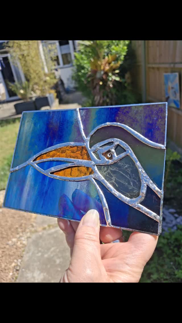 Another WIP with this stained glass commission for a dear friend. Its been so lovely to connect with this piece as I re-visit my love of birds.
Watch to the end for how it changes with the light.