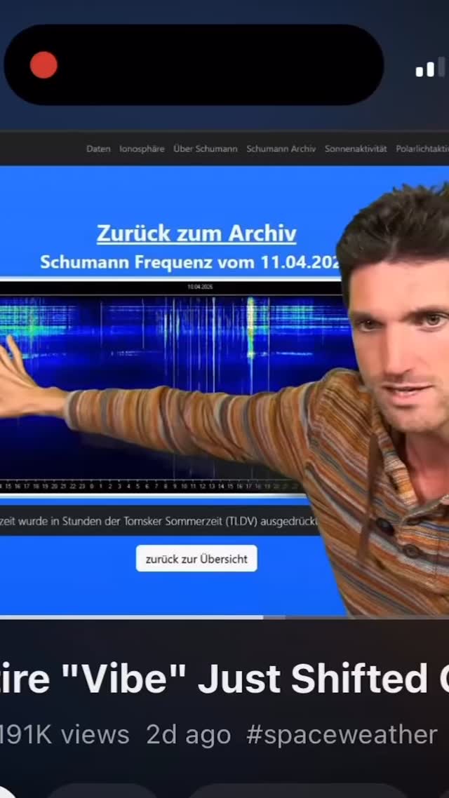 Wondering why your anxiety and restlessness is increasing? Because there’s some unnatural messing with the grid. #schumanresonance #EarthGrids #FrequencyDisrupt #5G. @stefanburnsofficial