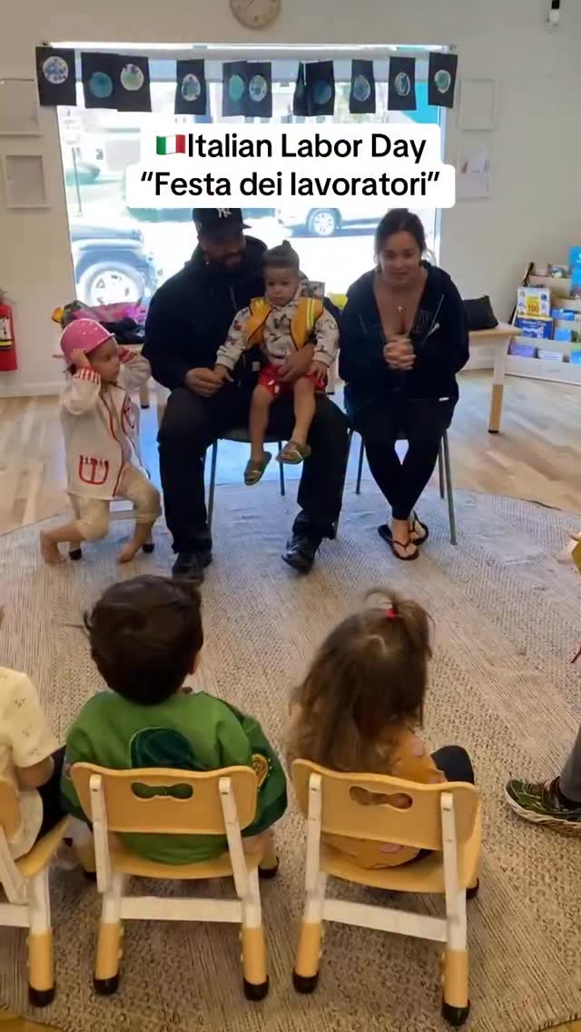 Buon primo maggio🇮🇹✨
We celebrated Festa dei Lavoratori by welcoming our preschool families into the classroom to share all about their professions 👩⚕️👨🍳👷♂️
Such a special way for our little ones to learn, connect, and get inspired by the people in our community ❤️