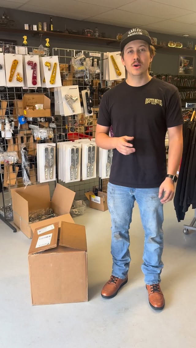 Big thank you to the crew at @odinmfg for this goodie box of awesome apparel! By the looks of @harrisonbbarnes , he needs it and it came just in time! 😂🤣 Naaaa, that boy has been working, getting the bikes ready for the race tonight. But anyway the quality of the rain gear, riding shoes, and gloves is amazing! Check out @odinmfg and grab some goods for yourself!!! 🤘🏼👊🏼