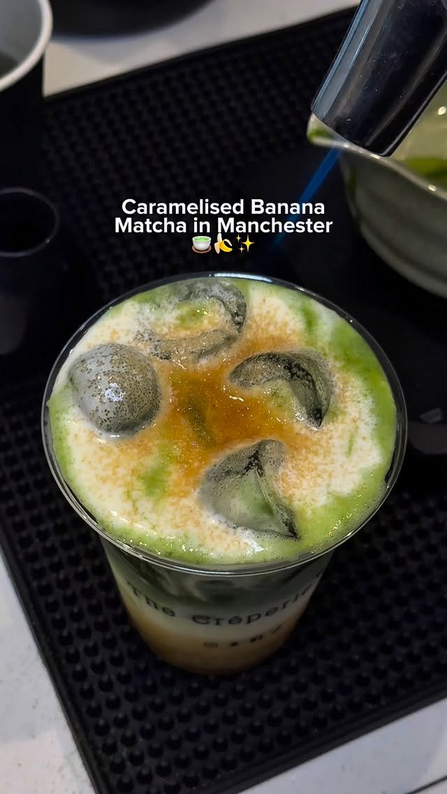 CARAMELISED BANANA MATCHA... Yes you heard that RIGHT!🔥
We’ve got a WHOLE new range and this is one of them, Banana mixed with our Ceremonial Grade Matcha, topped with Cold Foam and Caramelised Sugar which is the cherry on top. You’ve never seen anything like this have you! Make sure you come and try it...✨
#Creperie #CreperieCo #Matcha #MatchaLover #MatchaInManchester