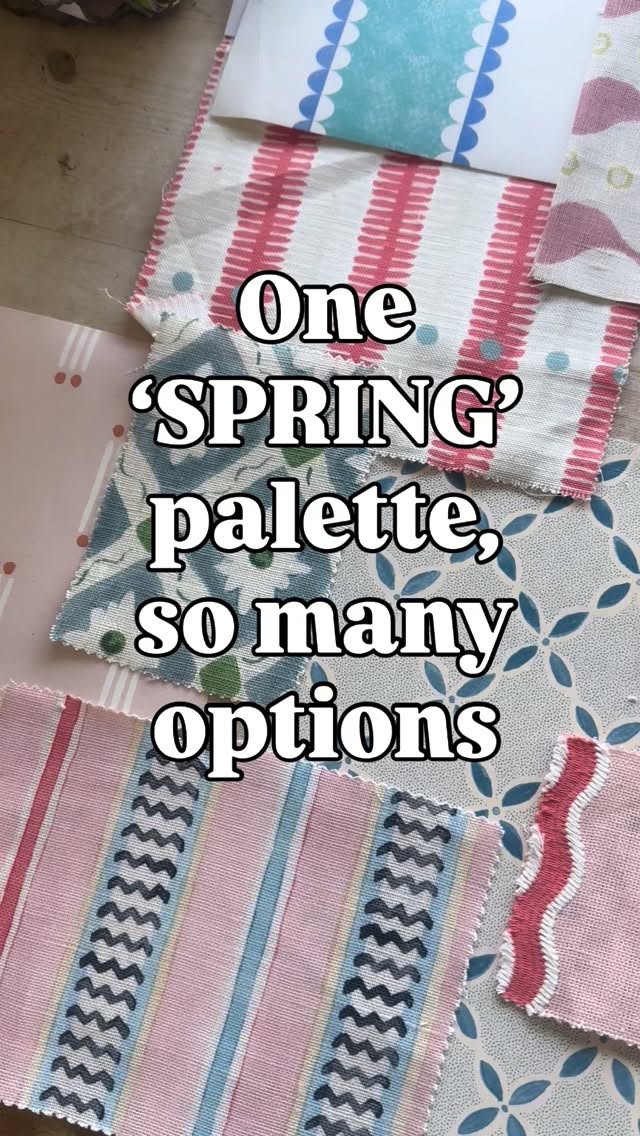 Creating a Good Moodboard with me right at the beginning of the decorating process means that the all fabric, wallpaper, lighting, furniture & accessories I source to show you will work harmoniously in the overall scheme 🤩
This lot is bursting with colour & pattern, but totally unified by the SPRING palette.
Do you know your seasonal colour personality yet?
#colourpsychology #surreyinteriordesigner #ihavethisthingwithcolour #colourfulhomevibe