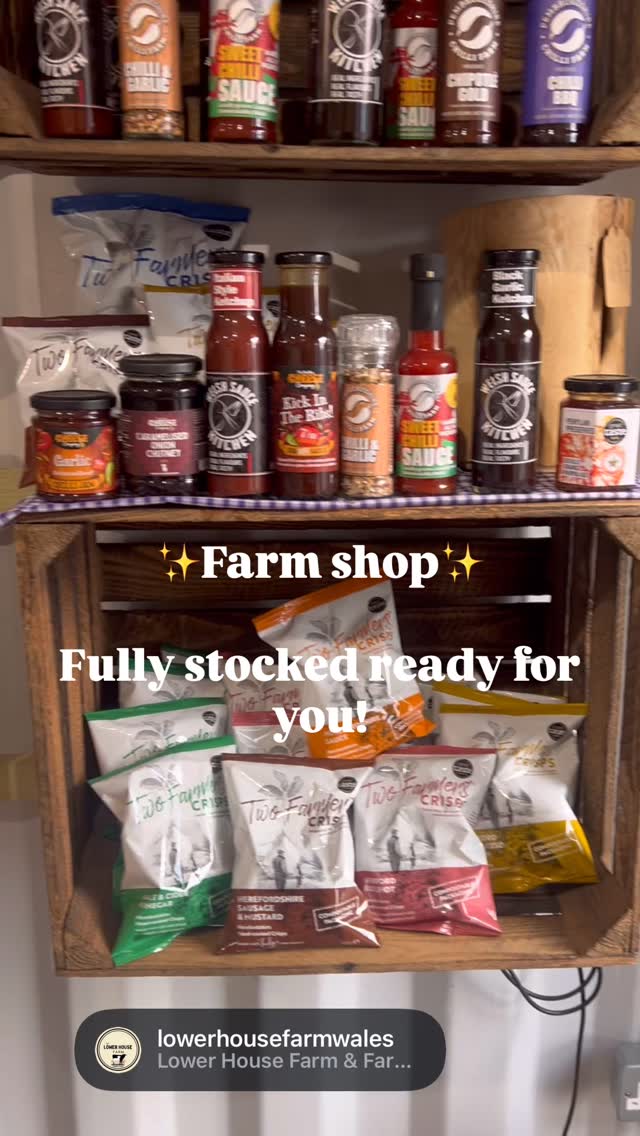 🛍️👀Lots of new products added to our little farm shop! 🤩🛍️
🧀 So many cheeses @brookes_dairy @thechucklingcheese
🐮 @debsy.dora craft items
🥛 Raglan Dairy milk
🍭 @cotswold_fudge_co
🐶 @dogtreatboutiqueuk
🍔 @lowerhousefarmwales mince & burgers
🍎 @monnowvalleycider - apple juice
🐝 @hivemindmead - honey
+ ☕️ Coffee & ice cream 🍦
#lowerhousefarmwales #farmshop #shoplocal #southwales #monmouthshire