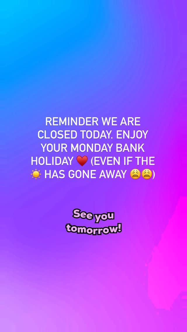 Enjoy the day everyone!!!