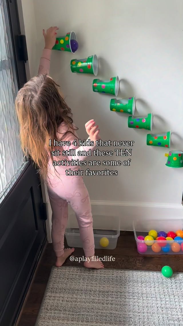 Follow for daily ideas like these!
Adding frequent + purposeful movement into your day helps to support regulation! It’s giving their bodies what they need before they need it 😉
Body before brain!!!
I am working on an updated version of my ebook: indoor activities for outdoor energy. I’ll have it ready for you soon!
Which one will you try?