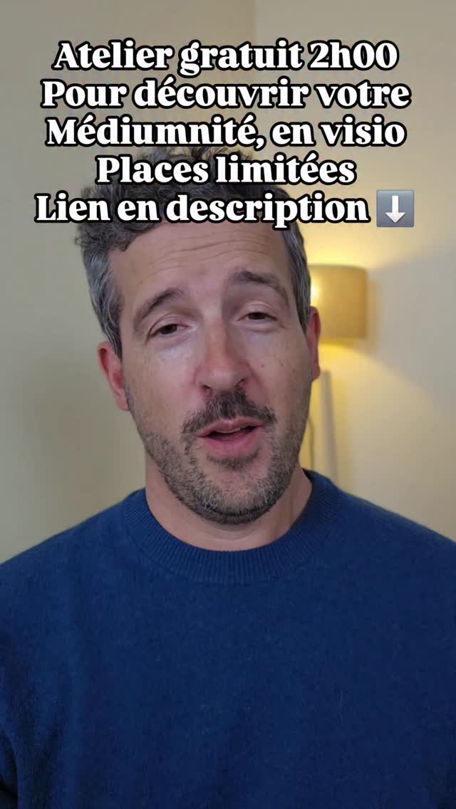 L'école de médiumnité Azra & Energies, c'est une méthode par l'intention qui a fait ses preuves. Cet atelier vous ouvre les portes du Cercle de médiumnité afin de poursuivre cette découverte et maitriser votre #mediumnite . Entierement gratuit, sans engagement, en visio zoom workplace.
Lien pour s'inscrire ci-dessous ⬇️