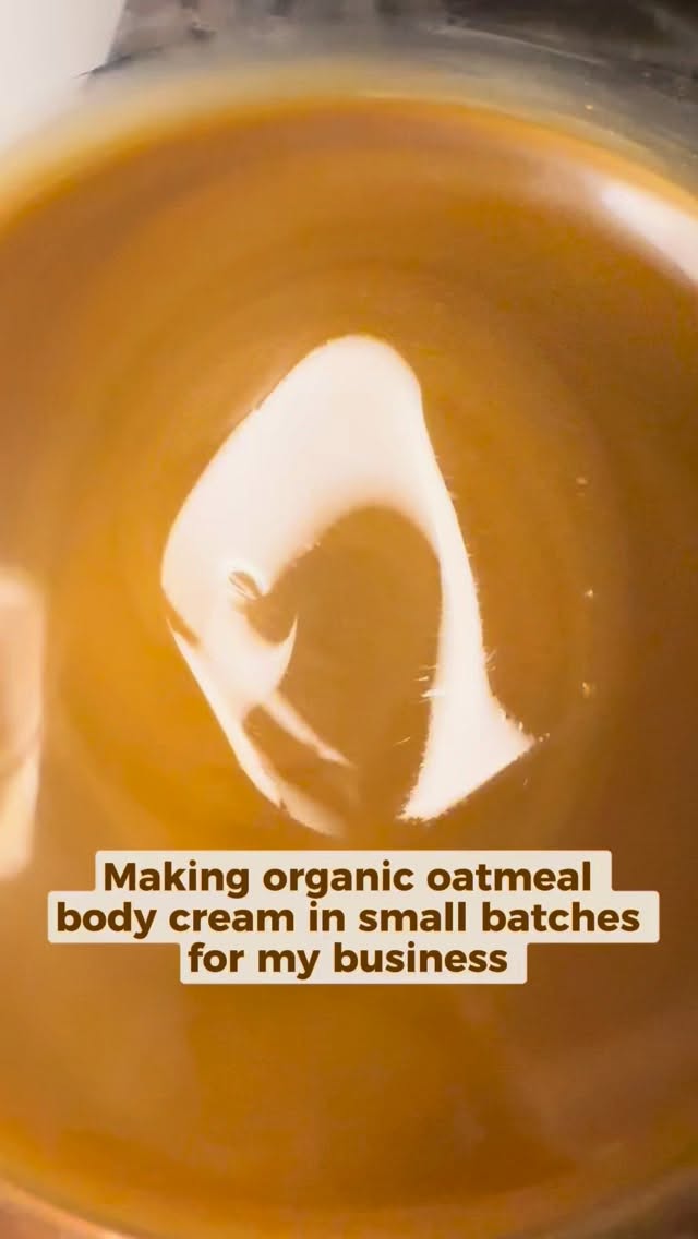 Start-Up Business chronicles. Making our oatmeal cream takes time but it's worth it when we hear the impact it's having on our customers.
Made with Love 🤎
#SmallBatchSkincare #BlackOwned #DIY #startup #Formulating