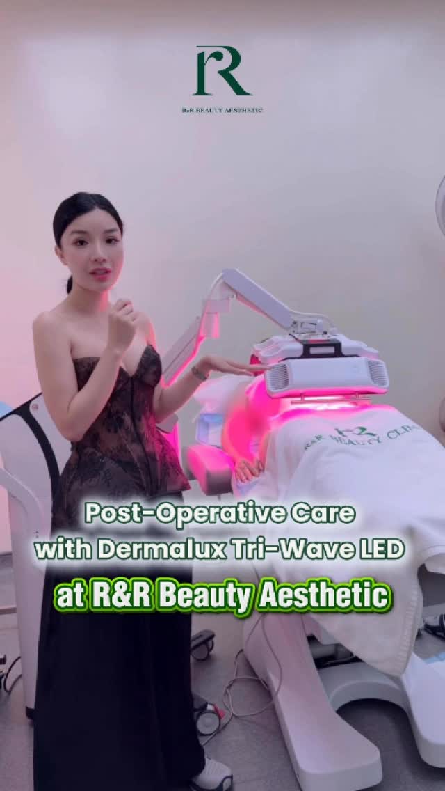 After care with LED Light Dermalux Triwave at R&R Beauty Clinic #medicaltourism #plasticsurgery #fatremoval #dermaluxled