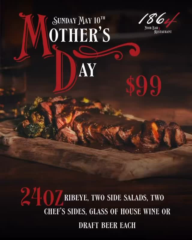 Celebrate Mom the way she deserves 💐
✨Our Dinner for Two has been such a hit, we just had to offer this special on Mother’s Day
🍾 $1 bottle of bubbly for moms
Make your reservation today!
#downtownbozeman #1864bozeman #mothersdayspecials #bozemanrestaurants