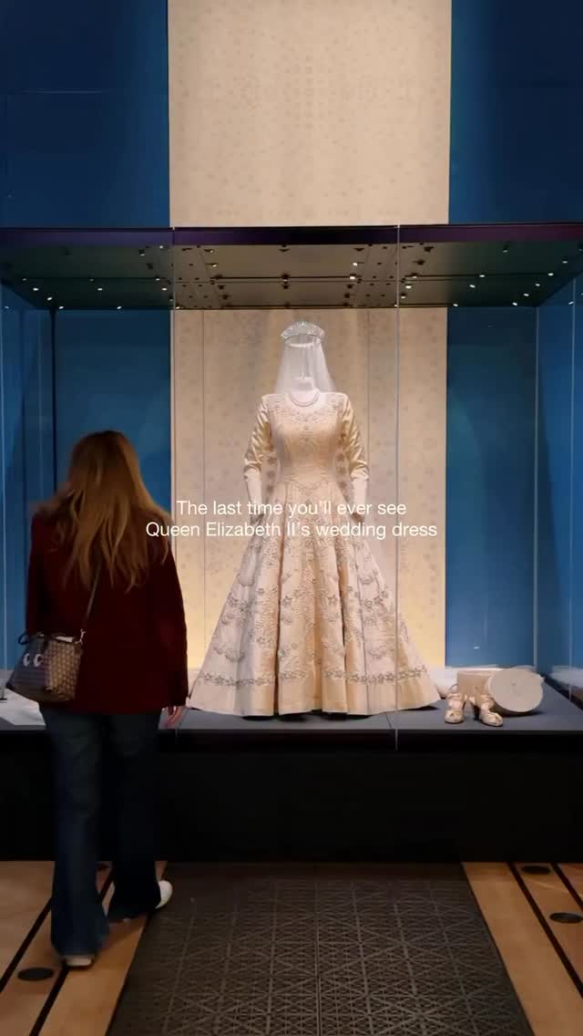 This is the last time in history you will ever see Queen Elizabeth II’s wedding dress on public display.
Right now, it’s part of a special exhibition at The King’s Gallery, Buckingham Palace, bringing together around 200 pieces from her iconic wedding gown to a beautifully curated collection of dresses, coats and ensembles, thoughtfully arranged in colour stories that walk you through different moments of her life.
Tickets are already sold out until July, which says everything about how rare this is. If you’re planning to visit, it’s worth booking ahead or checking regularly for new availability.
It’s one of those exhibitions that feels both intimate and historic at the same time a quiet glimpse into moments we’ve only ever seen in photographs.
On until 18th of October, but very likely not returning again in this way.
@royalcollectiontrust
Video @ritafarhifinds